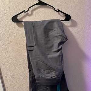 large grey figs scrub pants NWOT